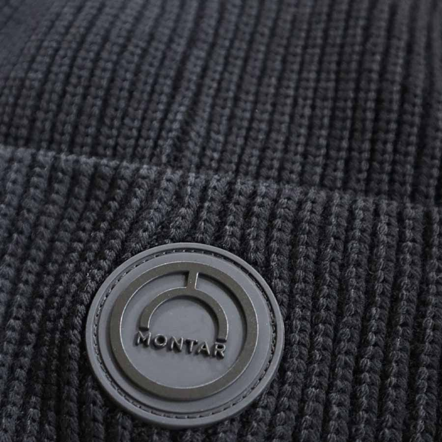 Beanie Knitted Wool Black