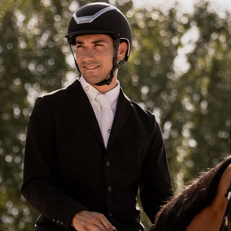 Riding Helmet Dogma Chrome Black/Silver 