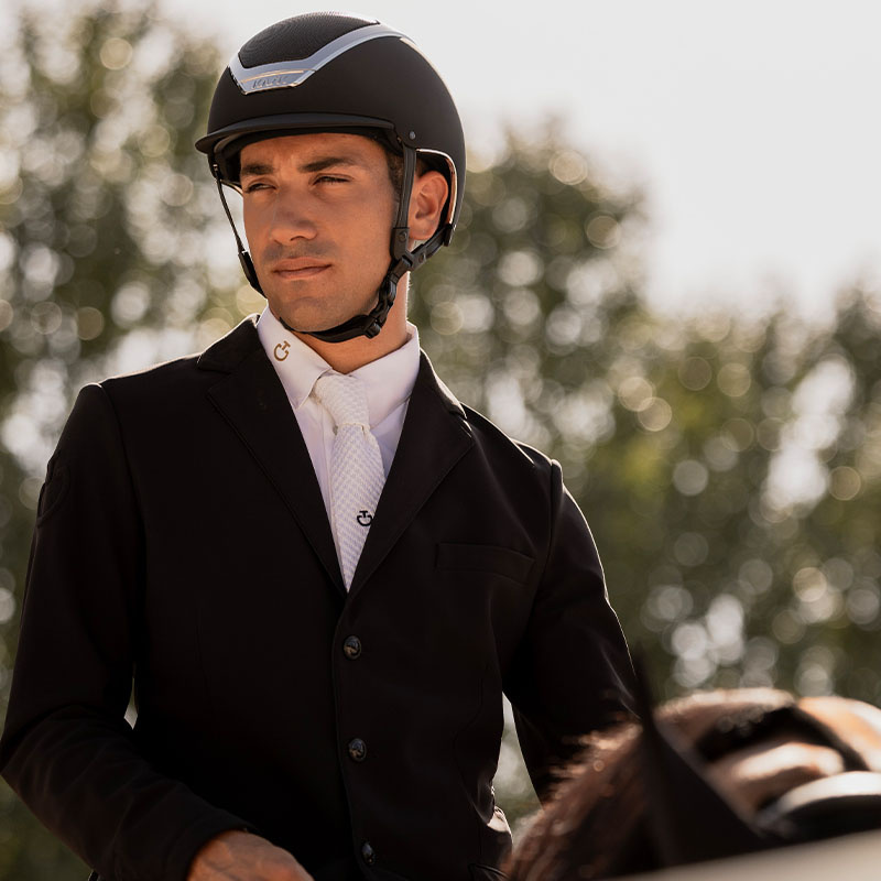 Riding Helmet Dogma Chrome Black/Silver 