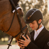 Riding Helmet Dogma Chrome Brown Riding Helmet Dogma Chrome Brown