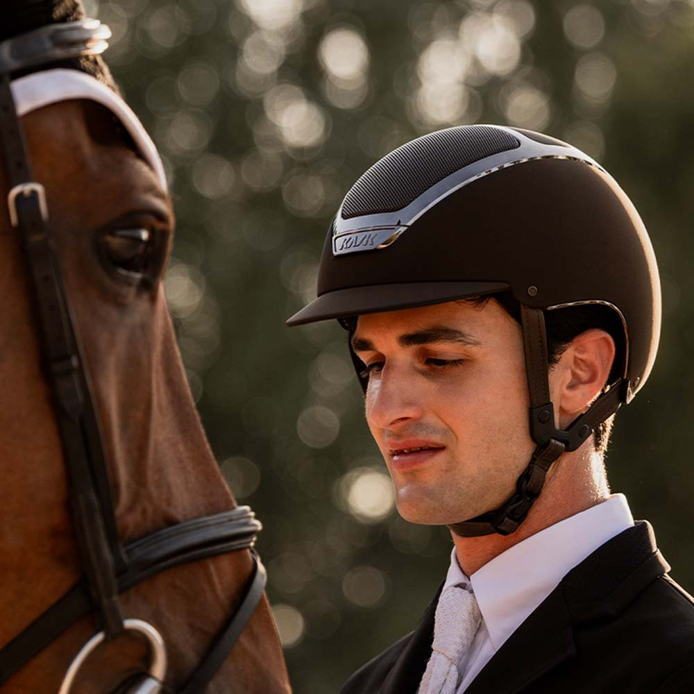 Riding Helmet Dogma Chrome Brown