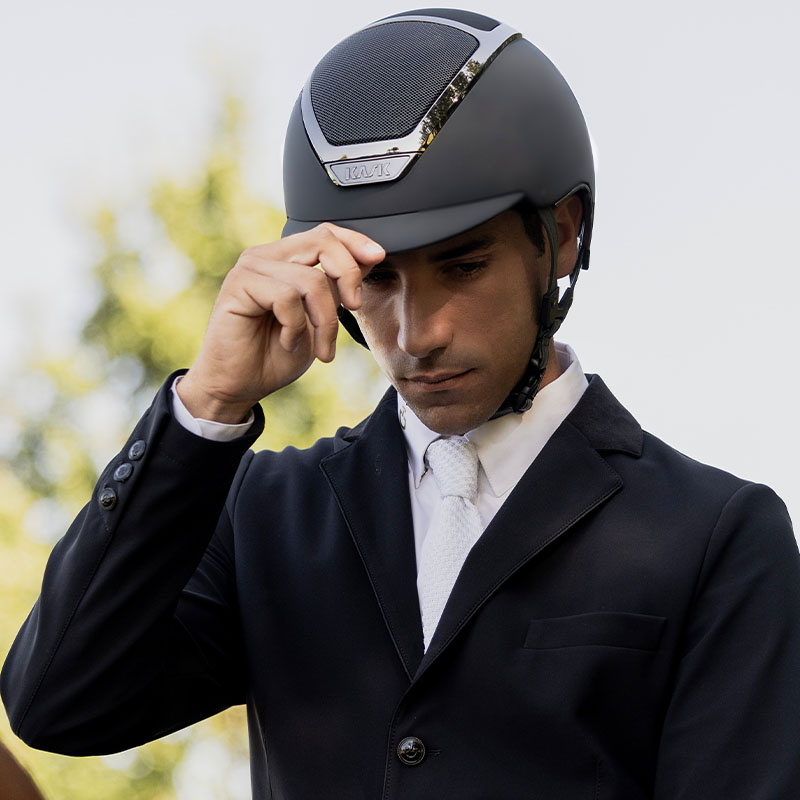 Riding Helmet Dogma Chrome Grey