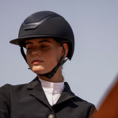 Riding Helmet Star Lady Chrome Navy Blue Riding Helmet Star Lady Chrome Navy Blue