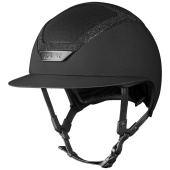 Riding Helmet Star Lady Chrome Crystal Frame Black Riding Helmet Star Lady Chrome Crystal Frame Black