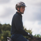 Riding Helmet Dogma Pure Shine Brown Riding Helmet Dogma Pure Shine Brown