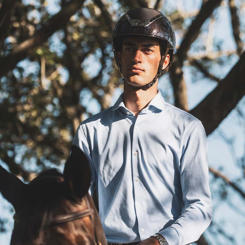 Riding Helmet Dogma Pure Shine Brown