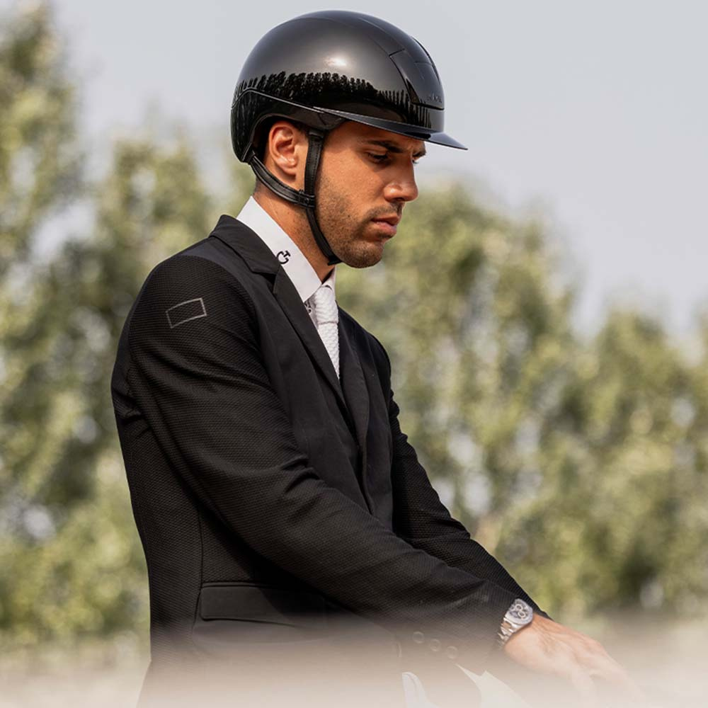 Riding Helmet Kooki Shine Black