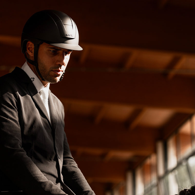 Riding Helmet Kooki Hunter Black