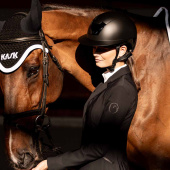 Riding Helmet Kooki Lady Matt Black Riding Helmet Kooki Lady Matt Black