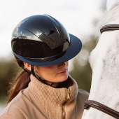 Riding Helmet Kooki Lady Crystal Carpet Black Riding Helmet Kooki Lady Crystal Carpet Black