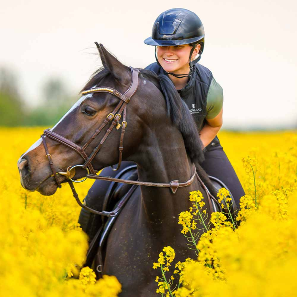 Riding Helmet Kooki Lady Shine Navy Blue