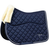 Saddle Pad Skin Friendly Vegan Sheepskin Navy Blue Saddle Pad Skin Friendly Vegan Sheepskin Navy Blue