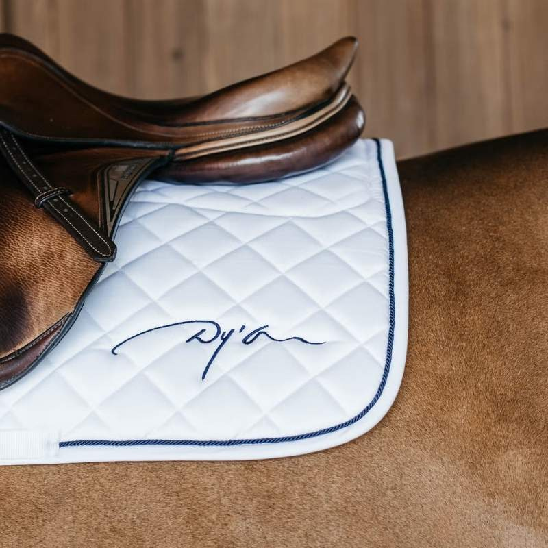 Saddle Pad Skin Friendly Vegan Sheepskin White