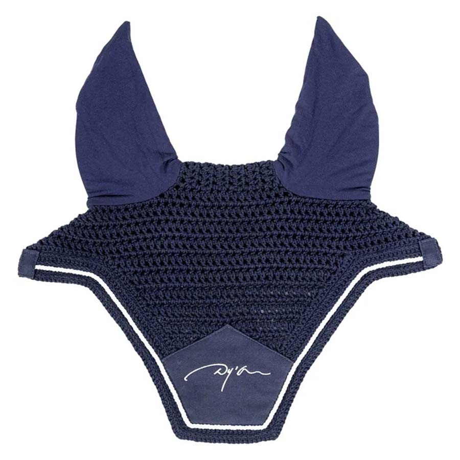 Ear Bonnet Diamond Navy Blue