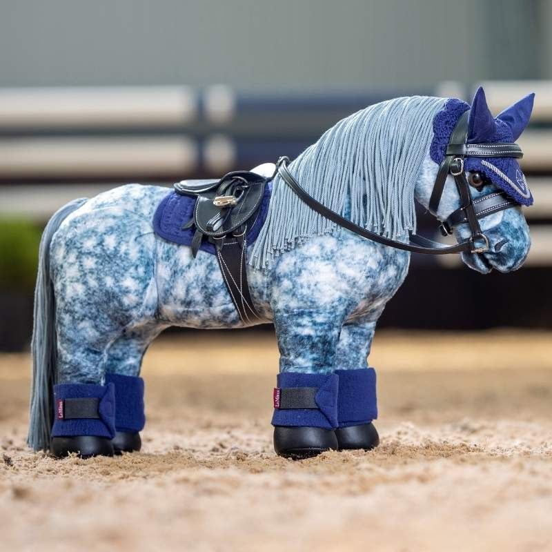 Ear Bonnet Toy Pony Classic Navy Blue