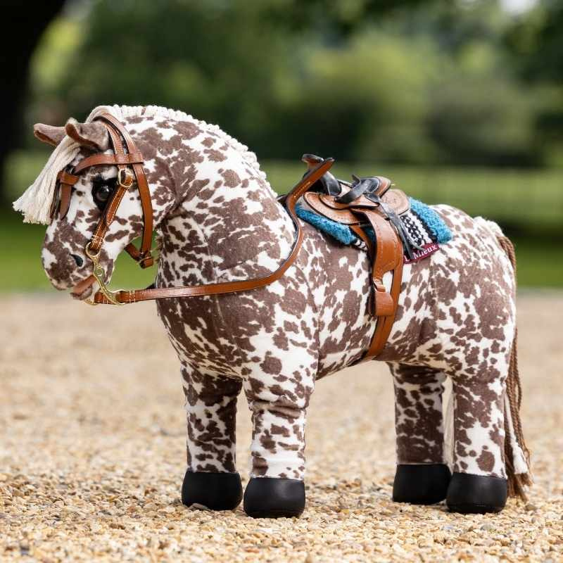 Western Saddle Toy Pony Brown