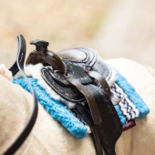 Western Saddle Pad Toy Pony Turquoise Western Saddle Pad Toy Pony Turquoise