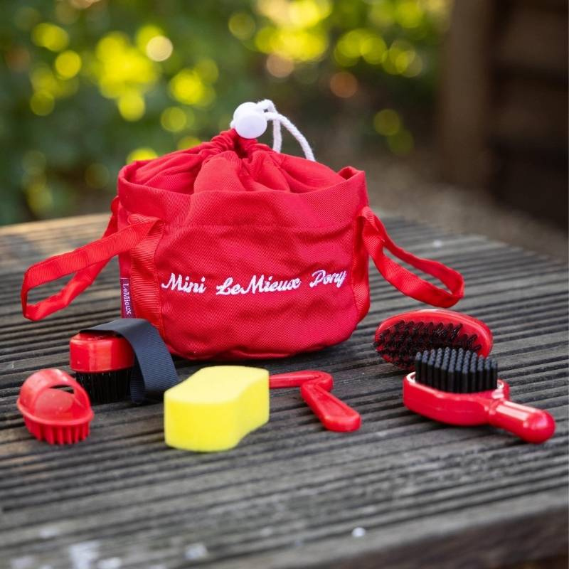 Grooming Kit Toy Pony Red