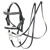 Double Bridle for Hobby Horse Black Double Bridle for Hobby Horse Black