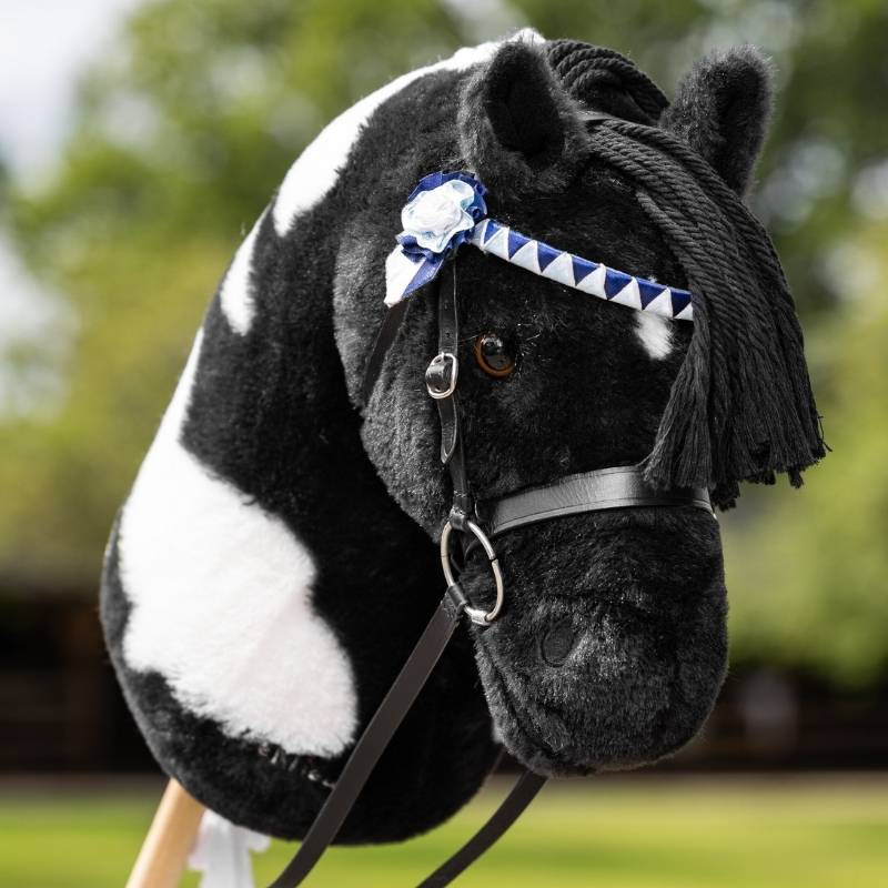 Bridle for Hobby Horse Showing Black