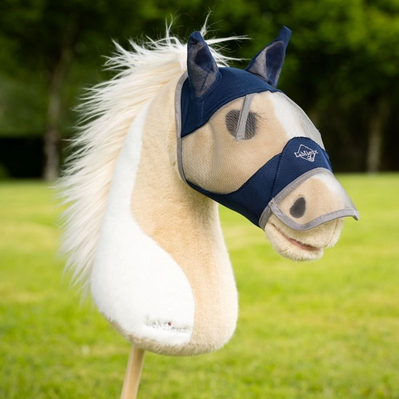 Fly Mask for Hobby Horse Navy Blue