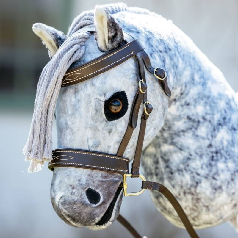 Bridle for Hobby Horse Hunter Brown