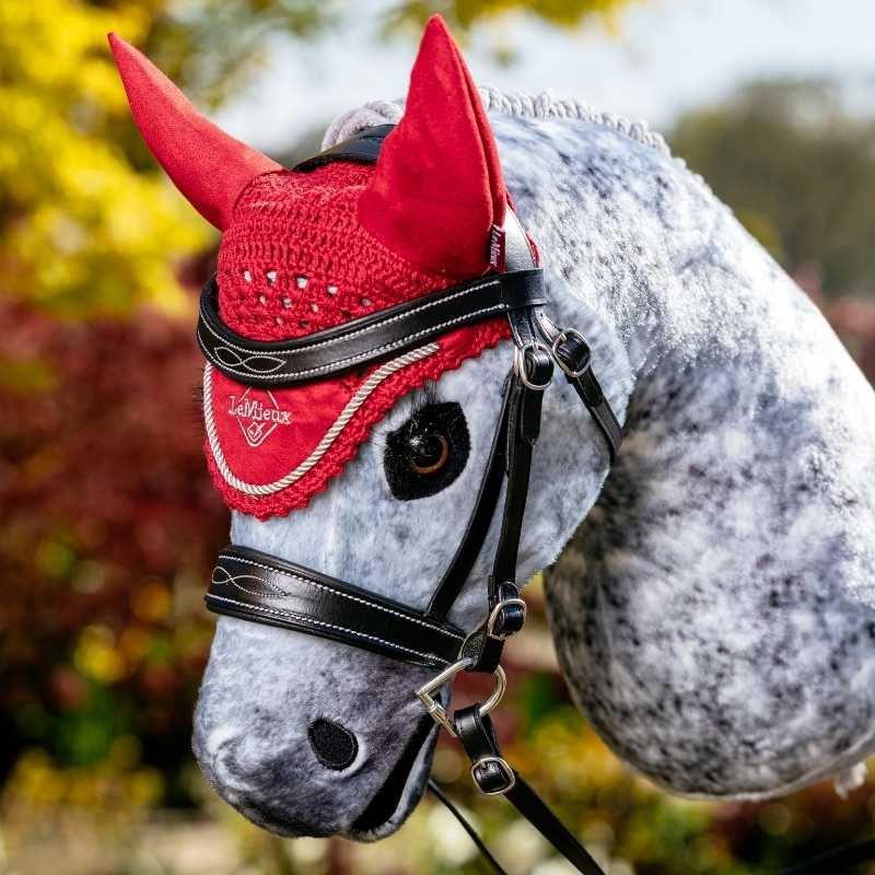 Ear Bonnet for Hobby Horse Classic Red
