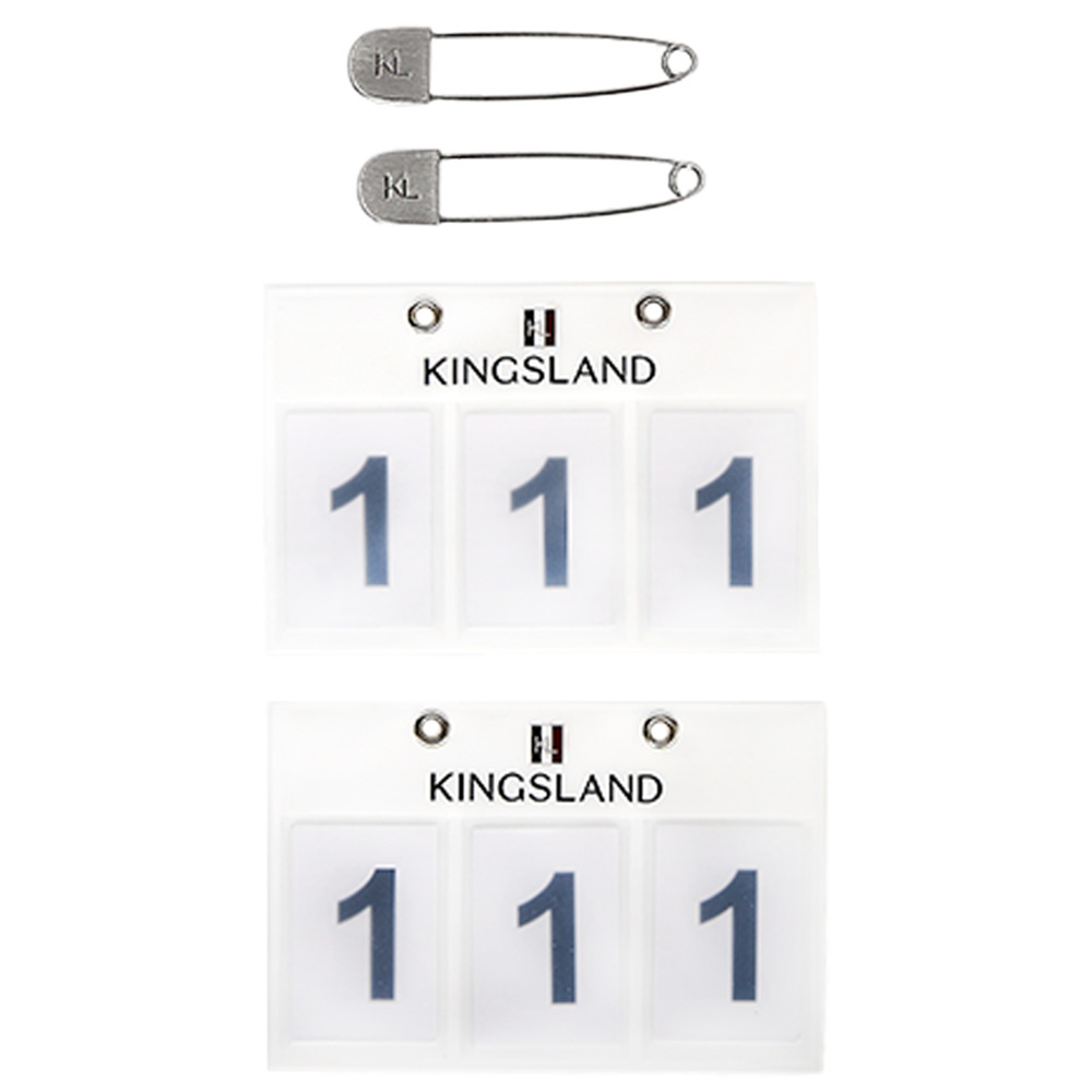 Number Bib Classic 2-pack White