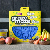 Graze Maze Lick Mat Level 1 Blue Graze Maze Lick Mat Level 1 Blue