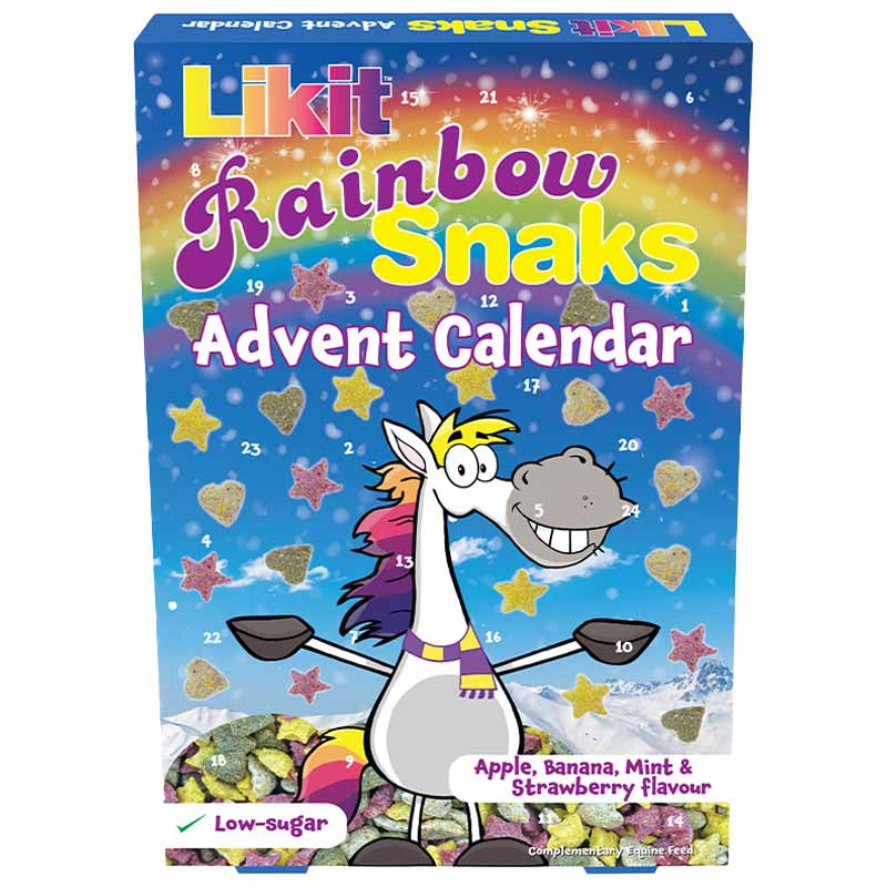 Advent Calendar Horse Treats Rainbow Snaks 200g