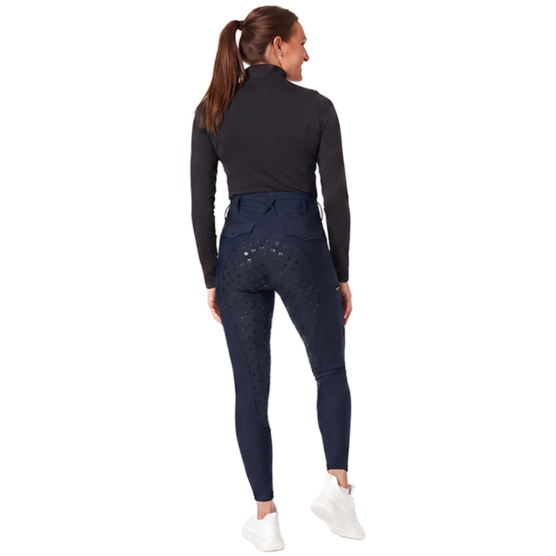 Riding Tights Classic Full Grip Navy Blue