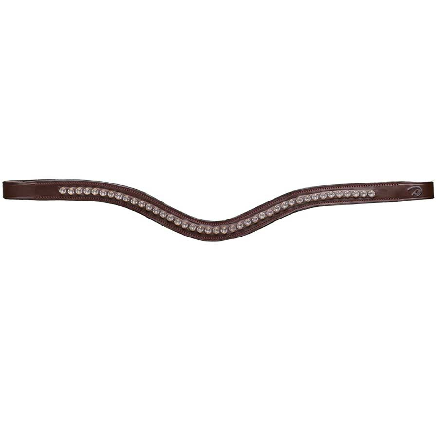 Browband V-shape Swarovski NE Brown