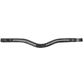V-Shape Browband Half Swarovski New English Collection Black V-Shape Browband Half Swarovski New English Collection Black