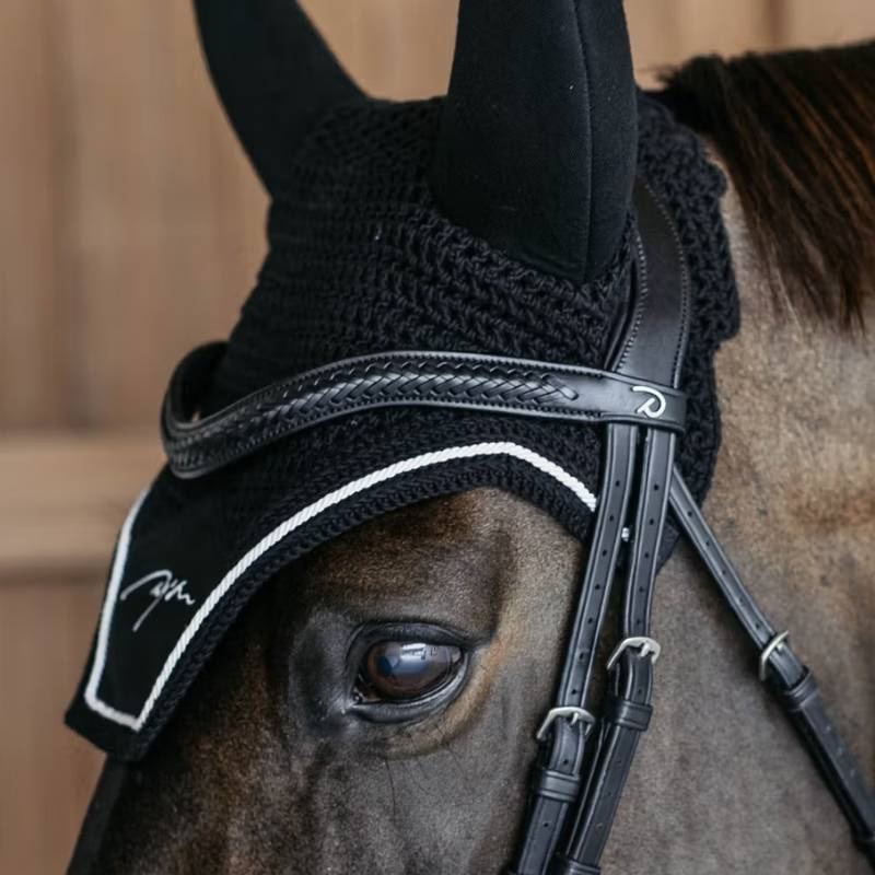 Browband V-shaped Plaited New English Collection Black