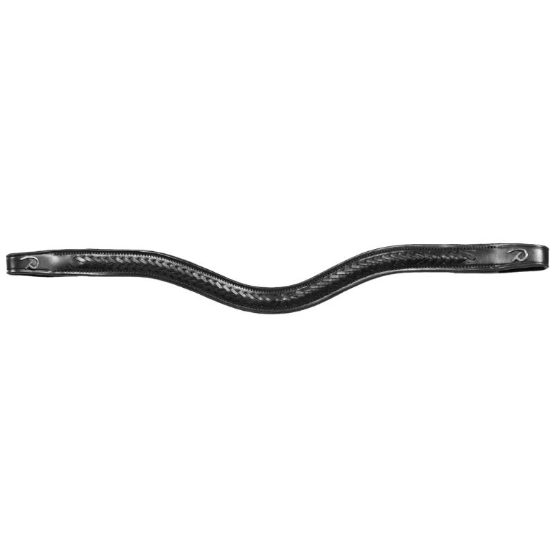 Browband V-shaped Plaited New English Collection Black