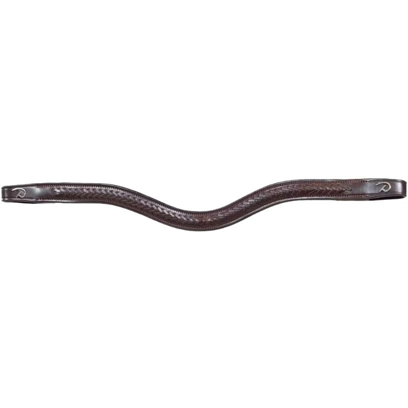Browband V-shaped Plaited New English Collection Brown