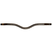 V-shaped Browband Silver Clincher New English Collection Brown V-shaped Browband Silver Clincher New English Collection Brown
