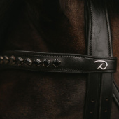 Browband V-shaped Black Swarovski New English Collection Black Browband V-shaped Black Swarovski New English Collection Black