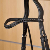 Browband V-shaped Black Swarovski New English Collection Black Browband V-shaped Black Swarovski New English Collection Black