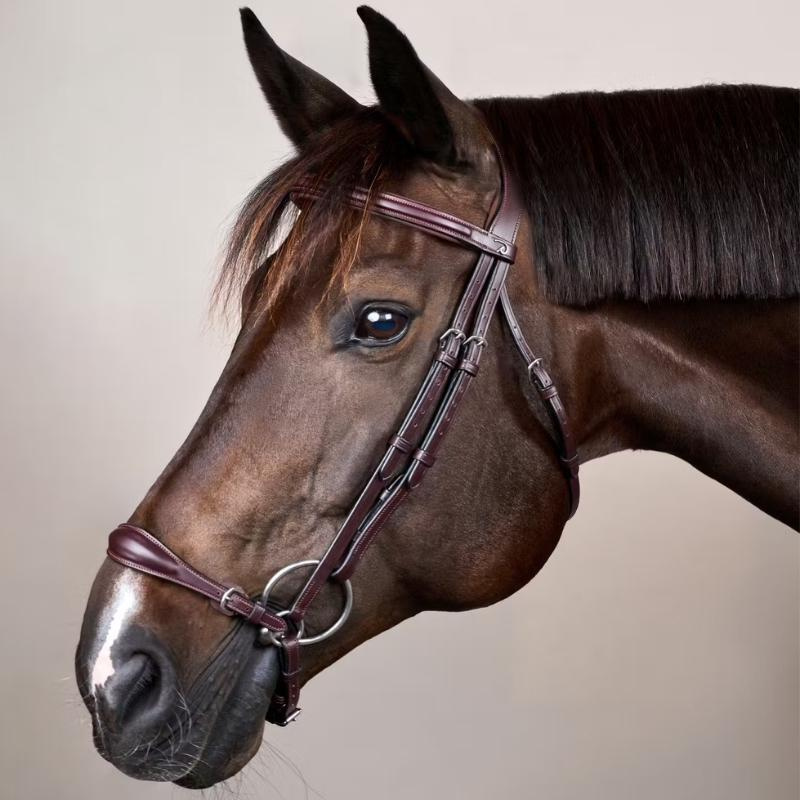 Adjustable Drop Noseband Bridle New English Collection Brown