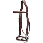 Adjustable Drop Noseband Bridle New English Collection Brown Adjustable Drop Noseband Bridle New English Collection Brown