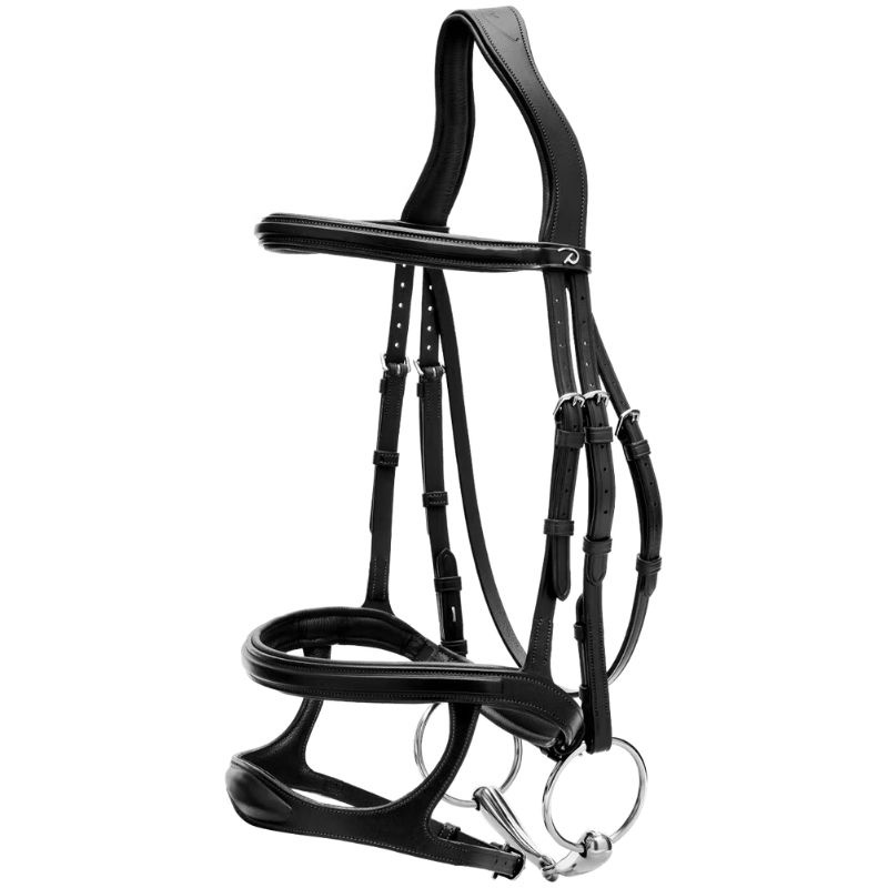 Double Noseband Bridle New English Collection Black