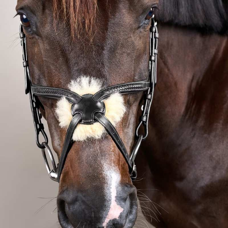 Figure 8 Noseband Bridle Plaited New English Collection Black