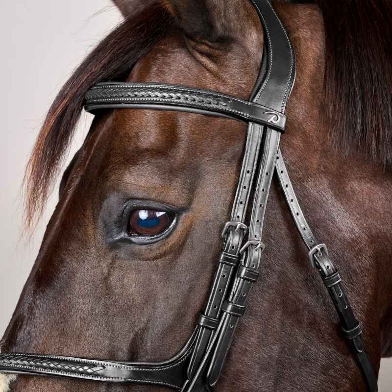 Figure 8 Noseband Bridle Plaited New English Collection Black
