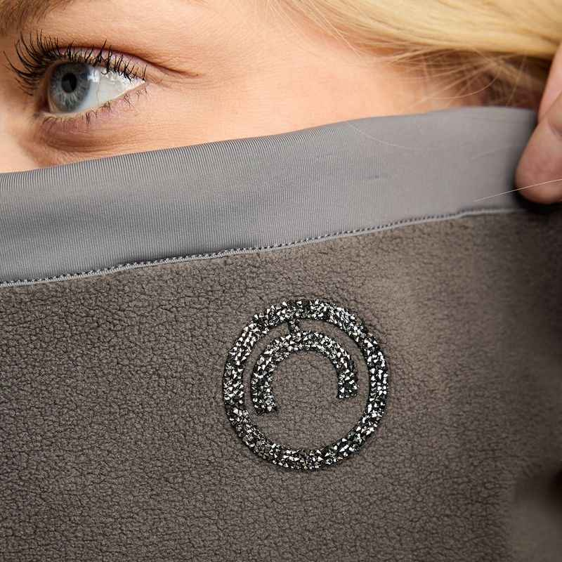 Neck collar MoEllie Fleece Crystals Grey