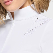 Show Shirt Lea Crystal Leaf Ferna White Show Shirt Lea Crystal Leaf Ferna White