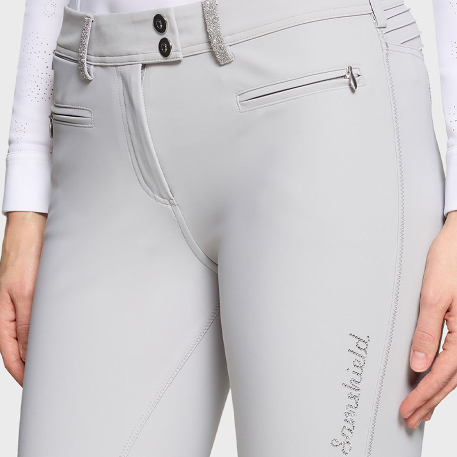 Riding Breeches Adele Knee Grip Grey
