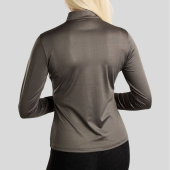 Training Top MoMegan Polo Long Sleeve Grey Training Top MoMegan Polo Long Sleeve Grey