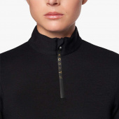 Tech Wool Zip Polo Sweater R-EVO 0Premier Black