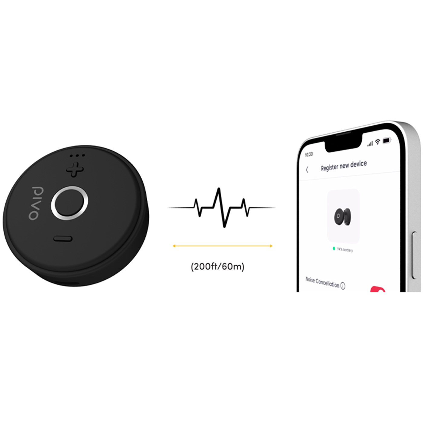 Wireless Mic for Pivo Pod Black